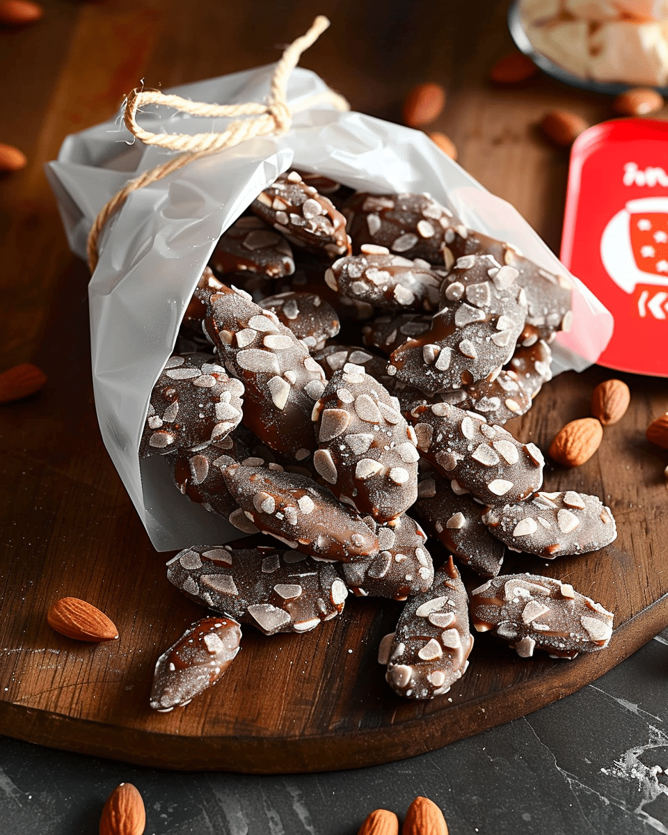 Candied Almonds with Kinder Chocolate