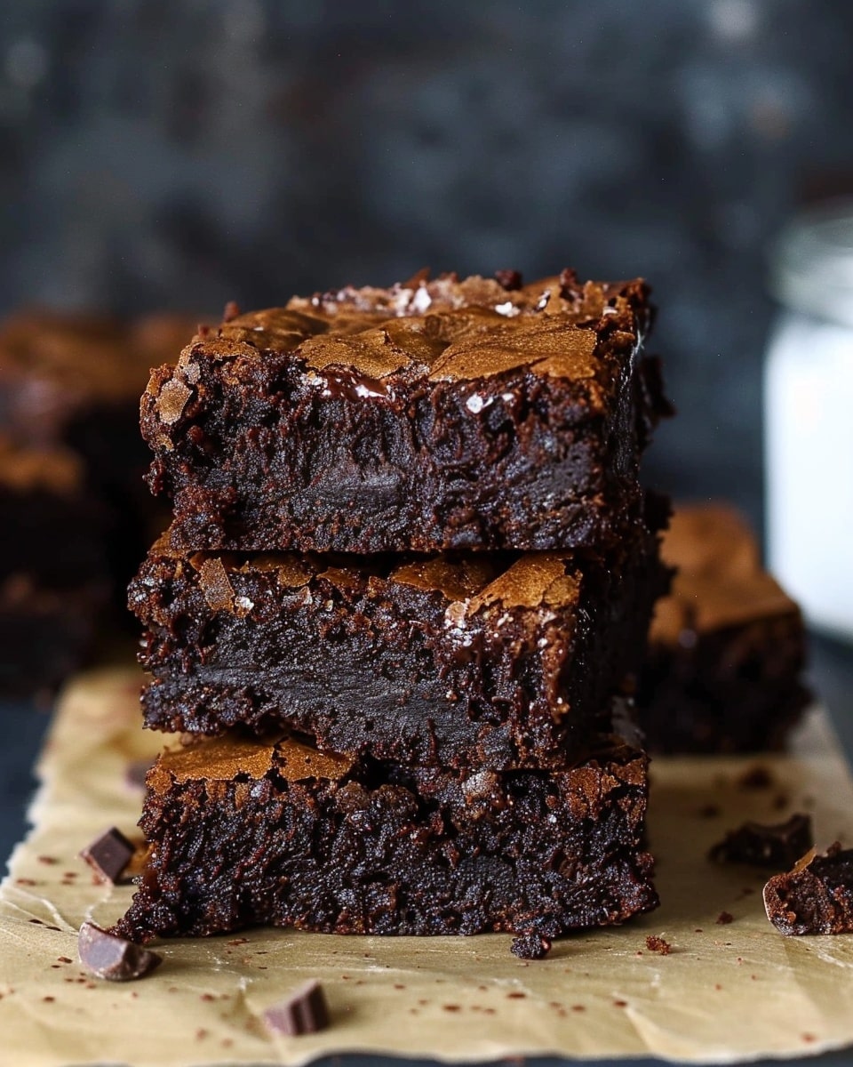 Easy One Bowl Fudgy Cocoa Brownies