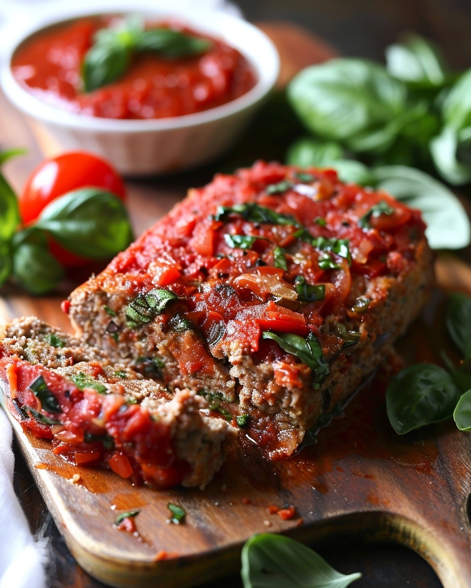Whole30 Tomato Basil Turkey Meatloaf