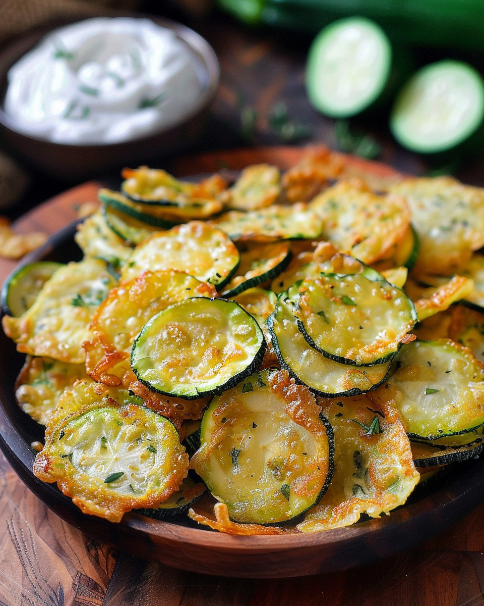 Fried Zucchini Chips 4 Fried Zucchini Chips