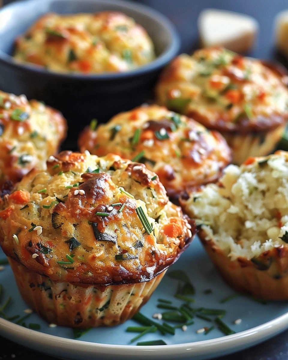 Greek Cheese, Zucchini & Carrot Savoury Muffins
