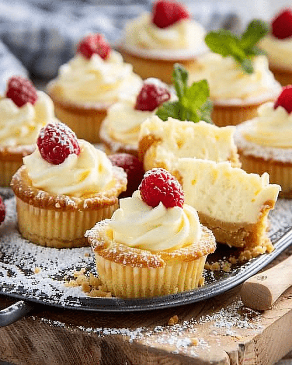 Mini Cheesecakes Made in a Muffin Tin