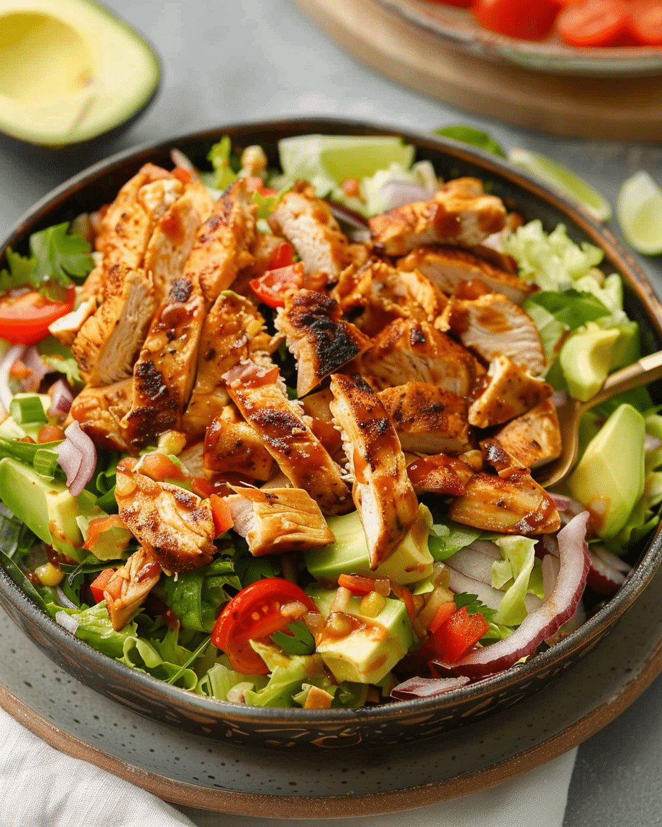 Healthy BBQ Chicken Chopped Salad Recipe