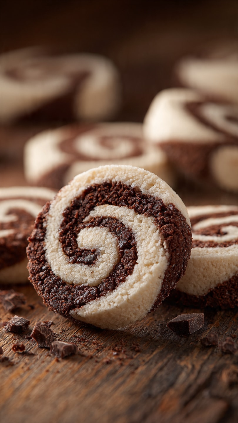 Chocolate Marshmallow Swirl Cookies