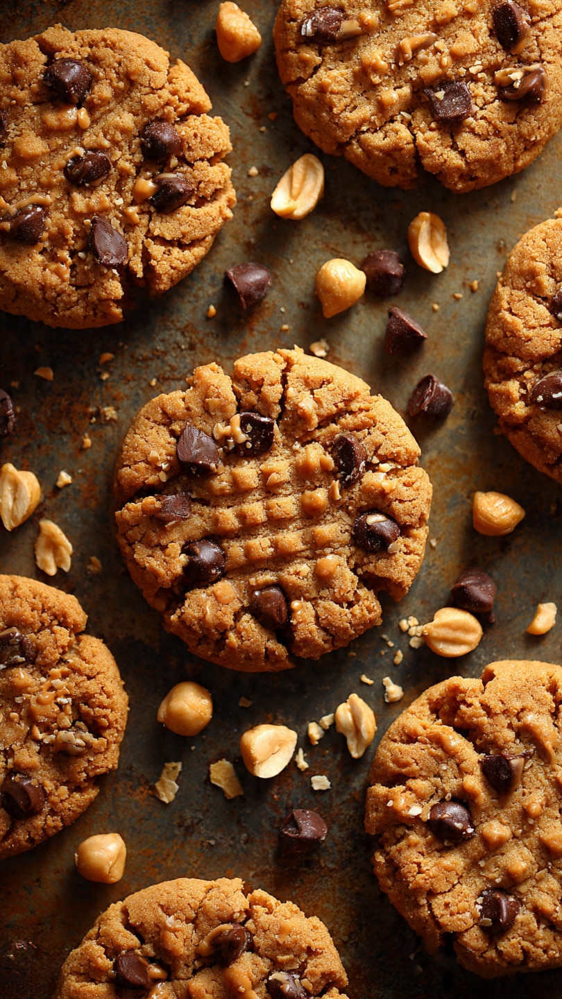 Flourless Peanut Butter Chickpea Cookies