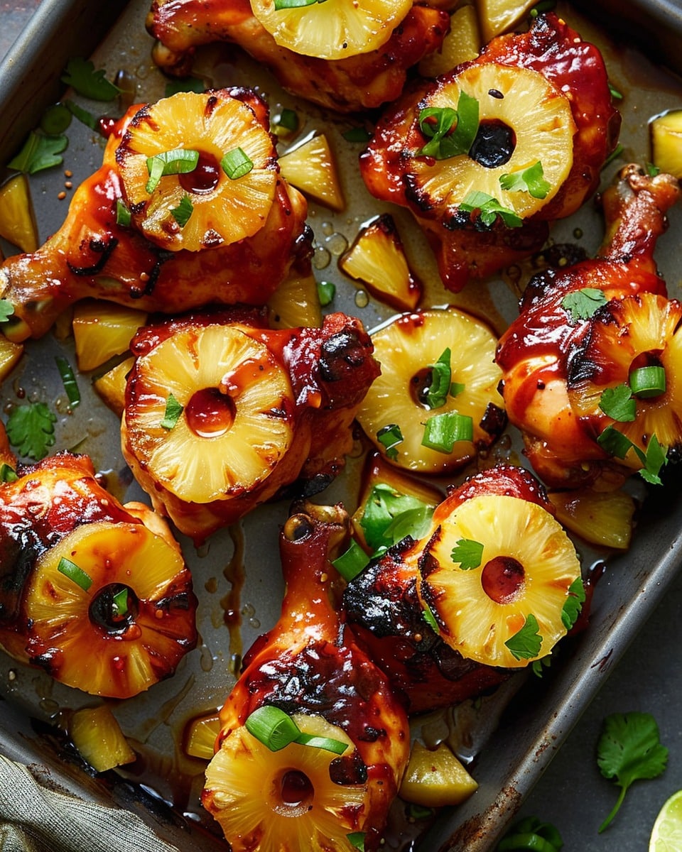 Sheet-Pan BBQ Pineapple Chicken