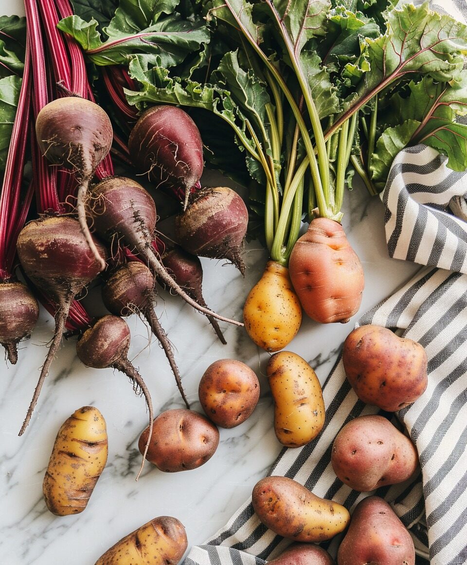 Creamy Polenta Recipe with Roasted Beets