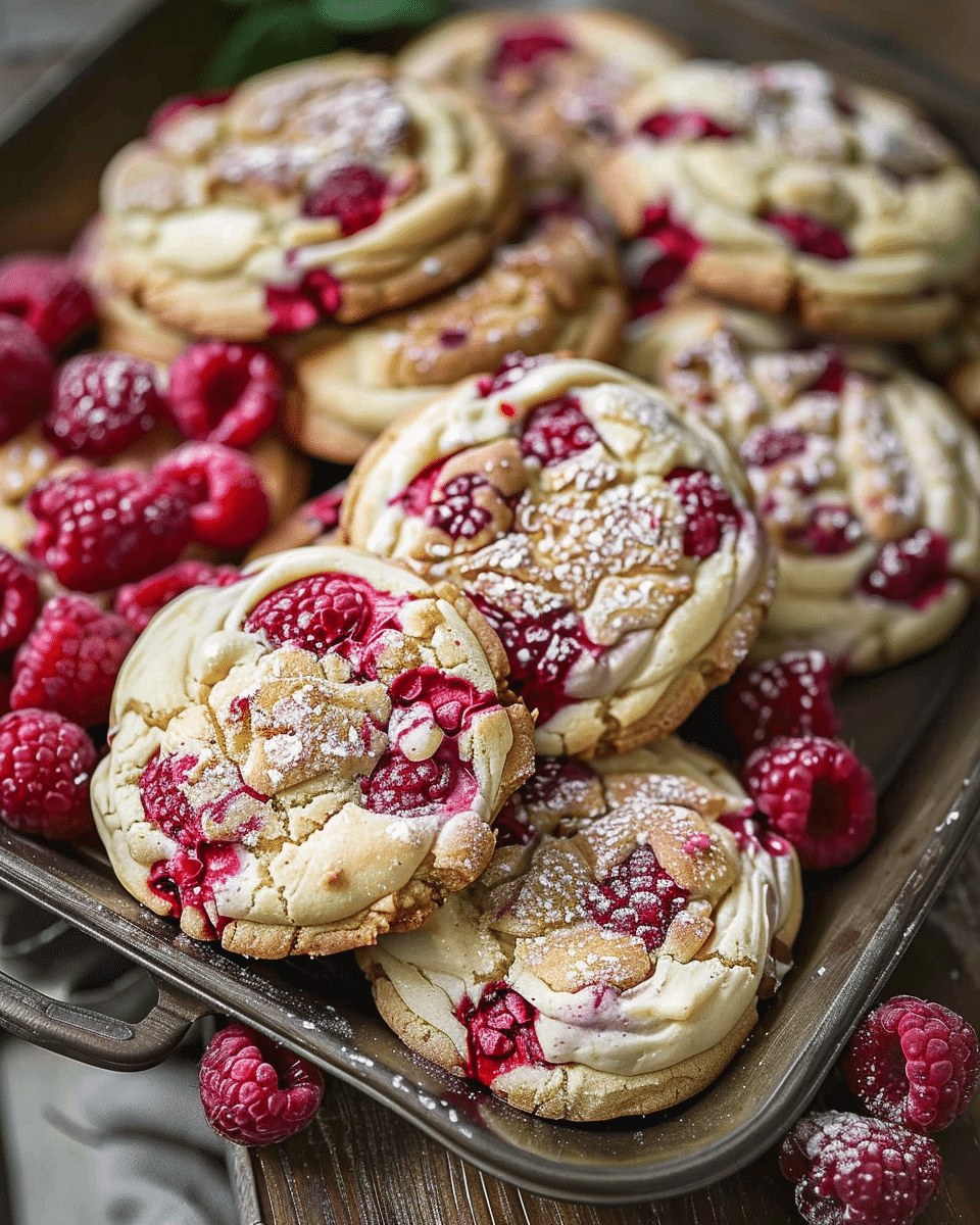 Raspberry Cheesecake Cookies