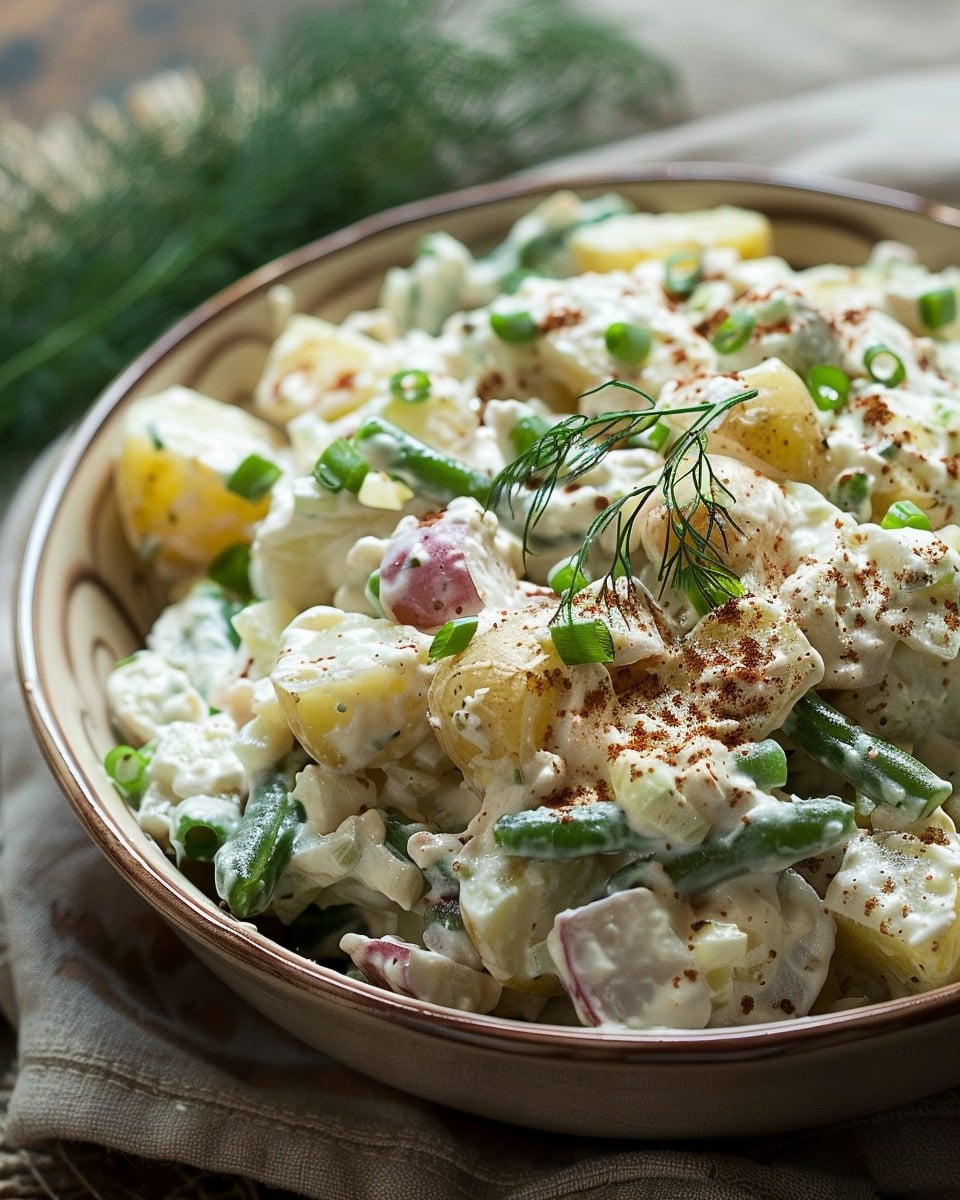 Creamy Green Bean Potato Salad