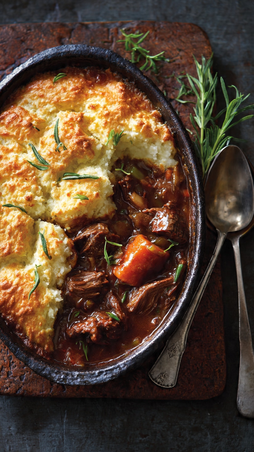 Beef Stew with Potato Topping