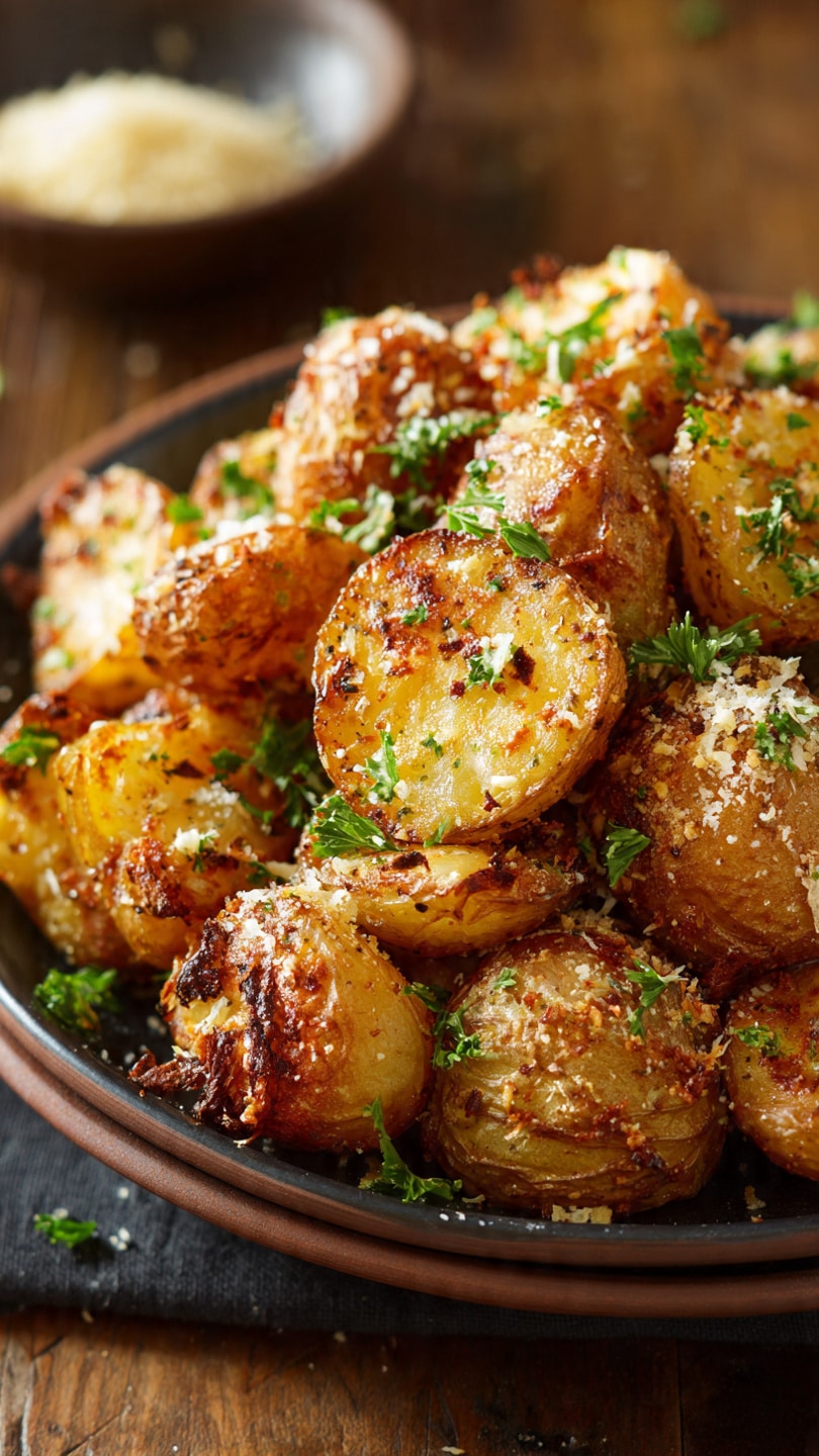 Crockpot Parmesan Roasted Potatoes
