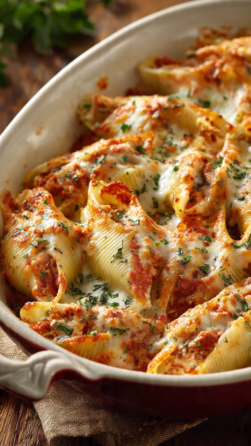 The Best Cheesy Stuffed Pasta Shells
