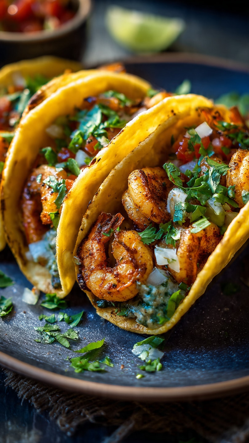 Crispy Cajun Shrimp Tacos