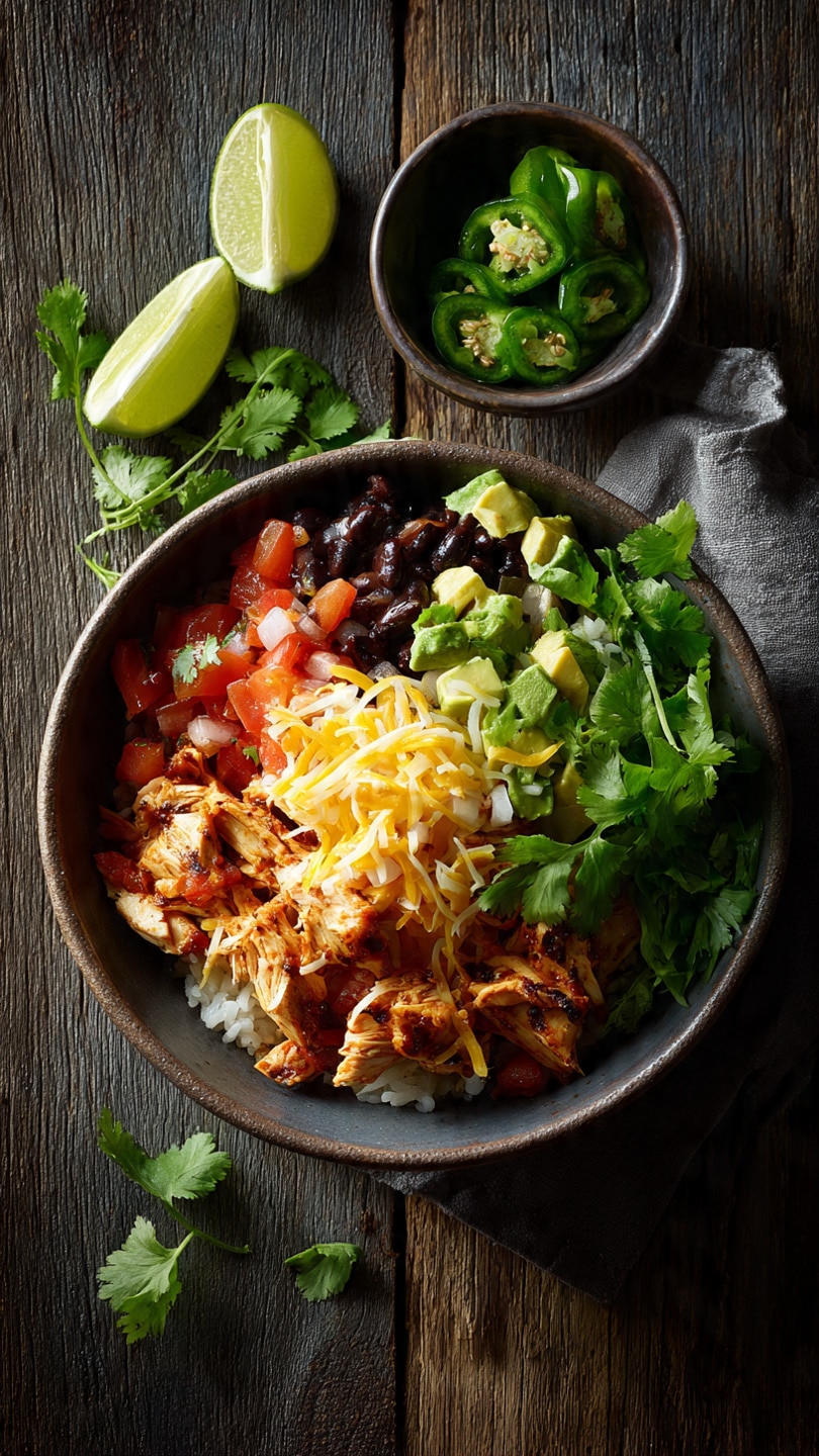 Chicken and Rice Burrito Bowls