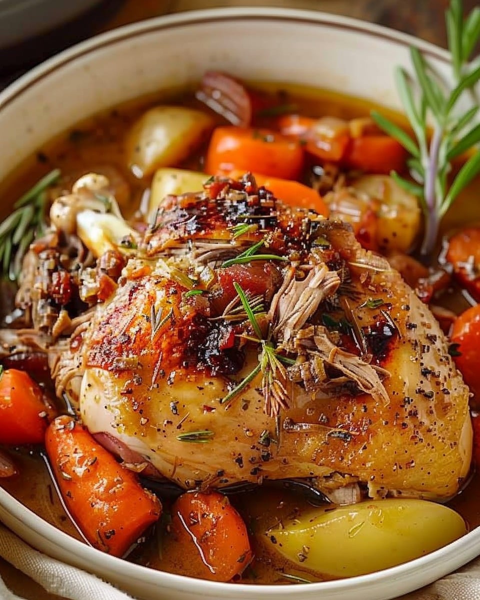 Easy Slow Cooker Chicken Pot Roast