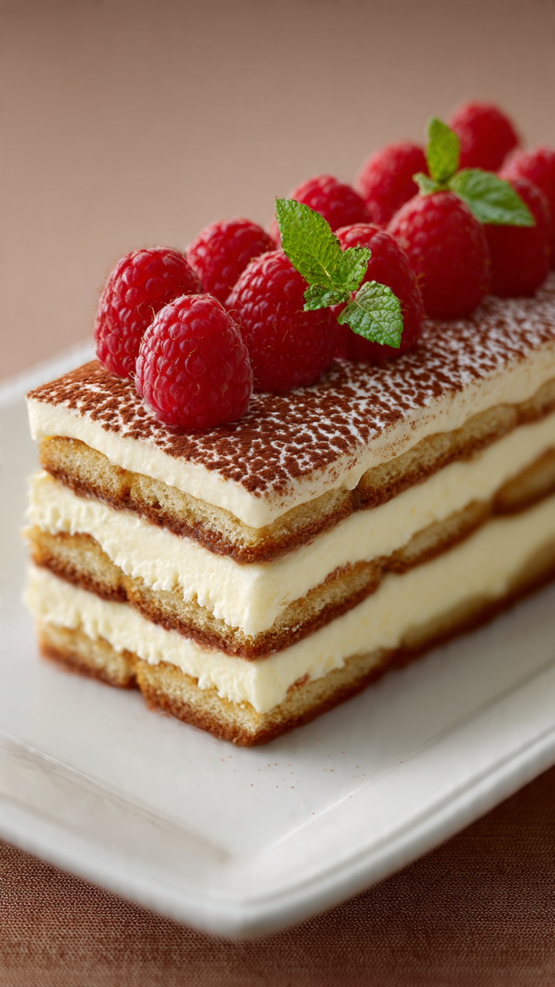 Raspberry Tiramisu