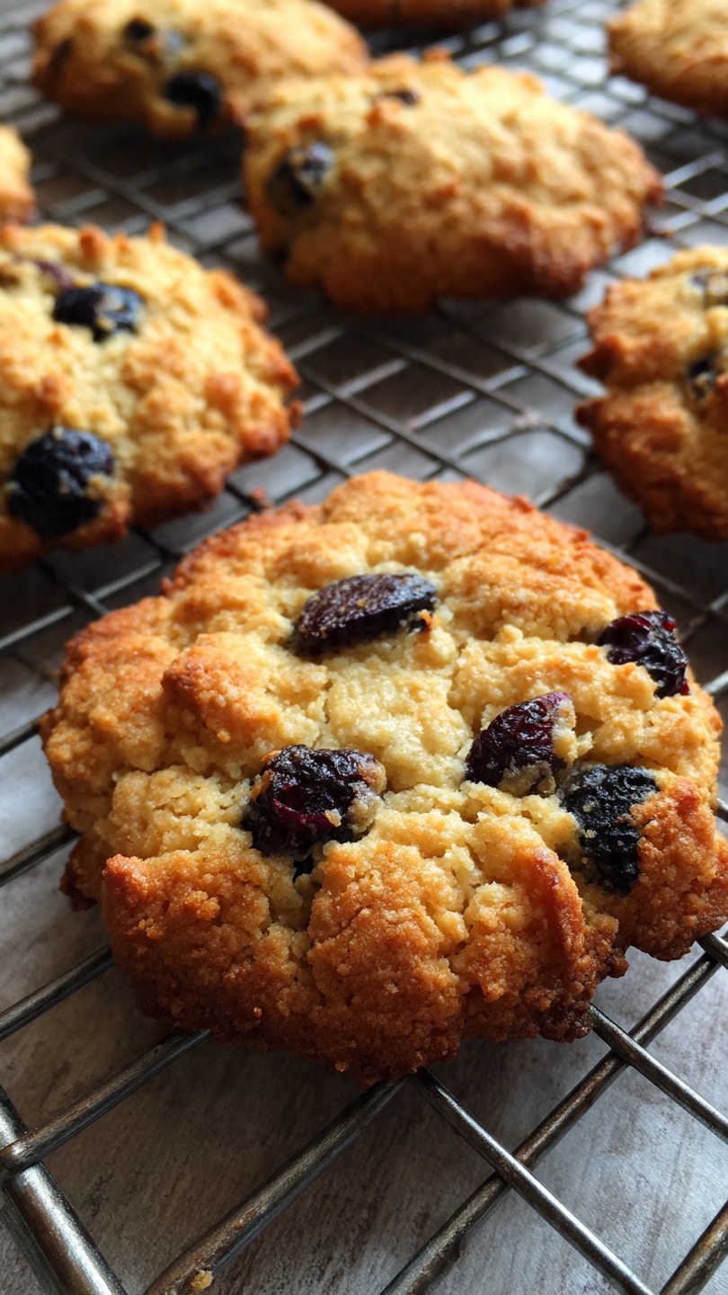 Lemon Blueberry Chickpea Cookies