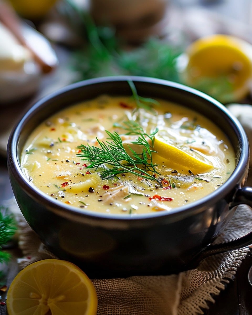 Greek Lemon Chicken Soup