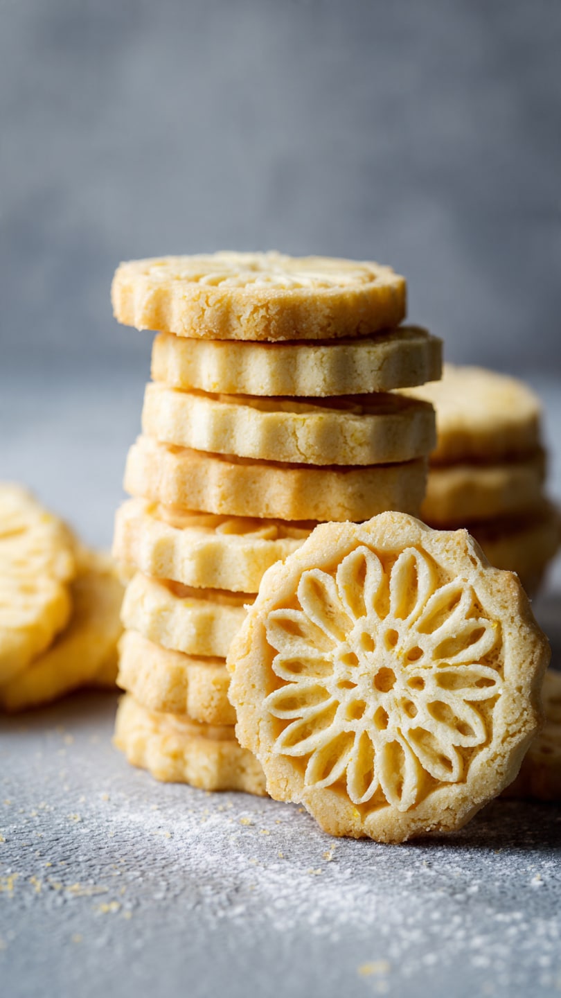 Orange Shortbread Cookies