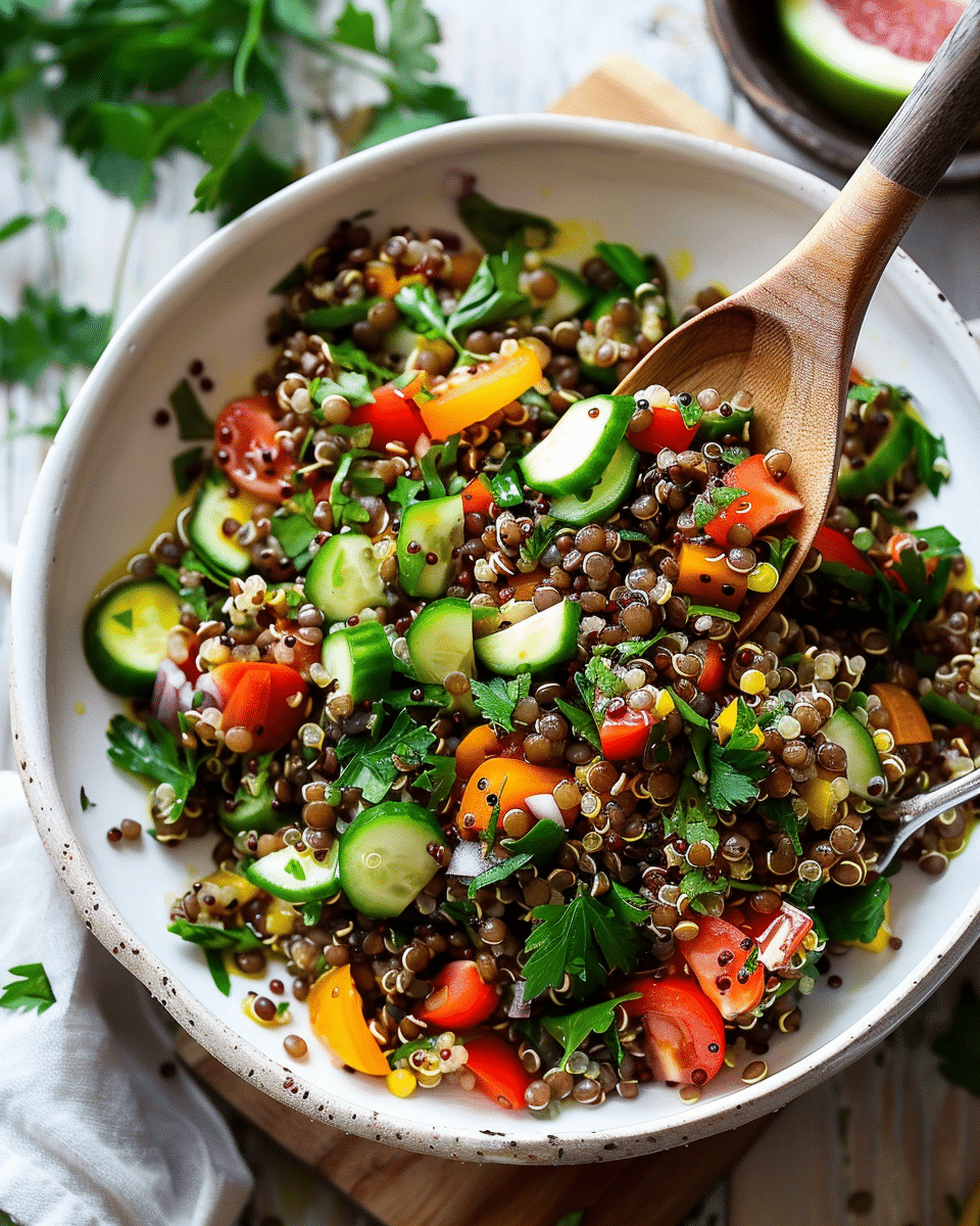 Nourishing Quinoa and Lentil Salad