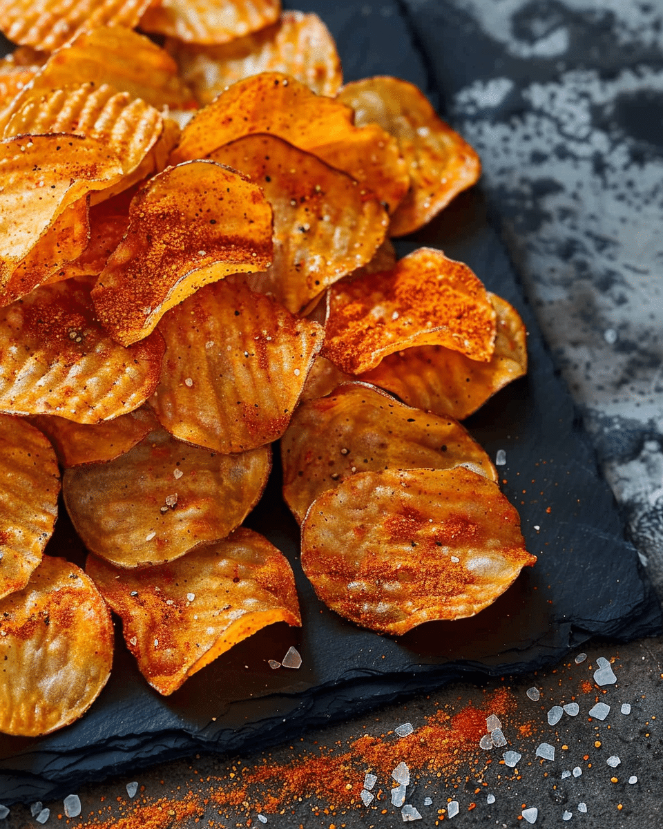 Healthy Smoked Paprika Potato Chips