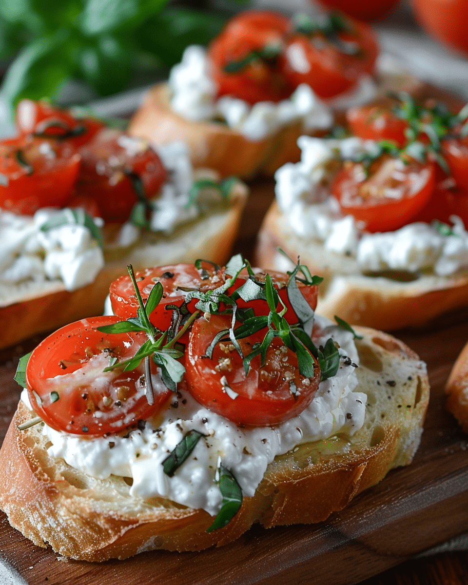 Creamy Boursin Bruschetta