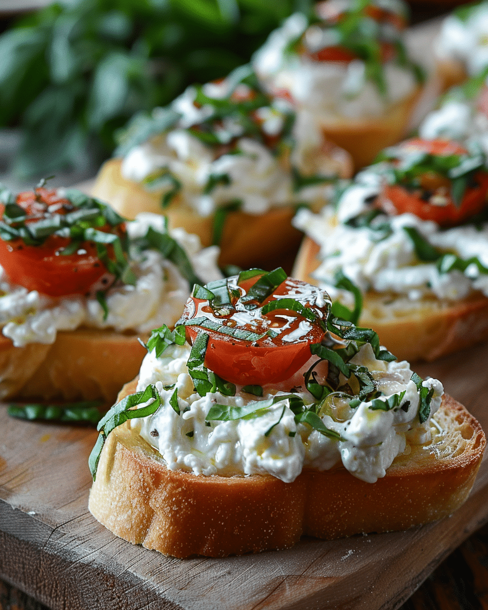 Creamy Boursin Bruschetta