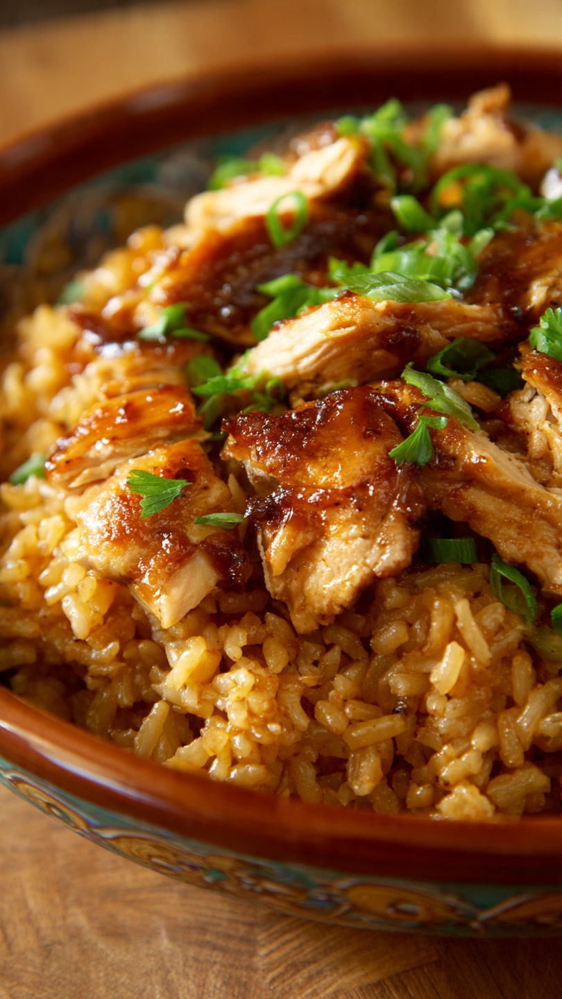 Quick & Healthy Honey BBQ Chicken Rice