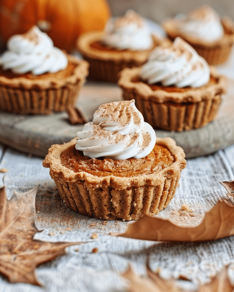 Mini Vegan Pumpkin Pies