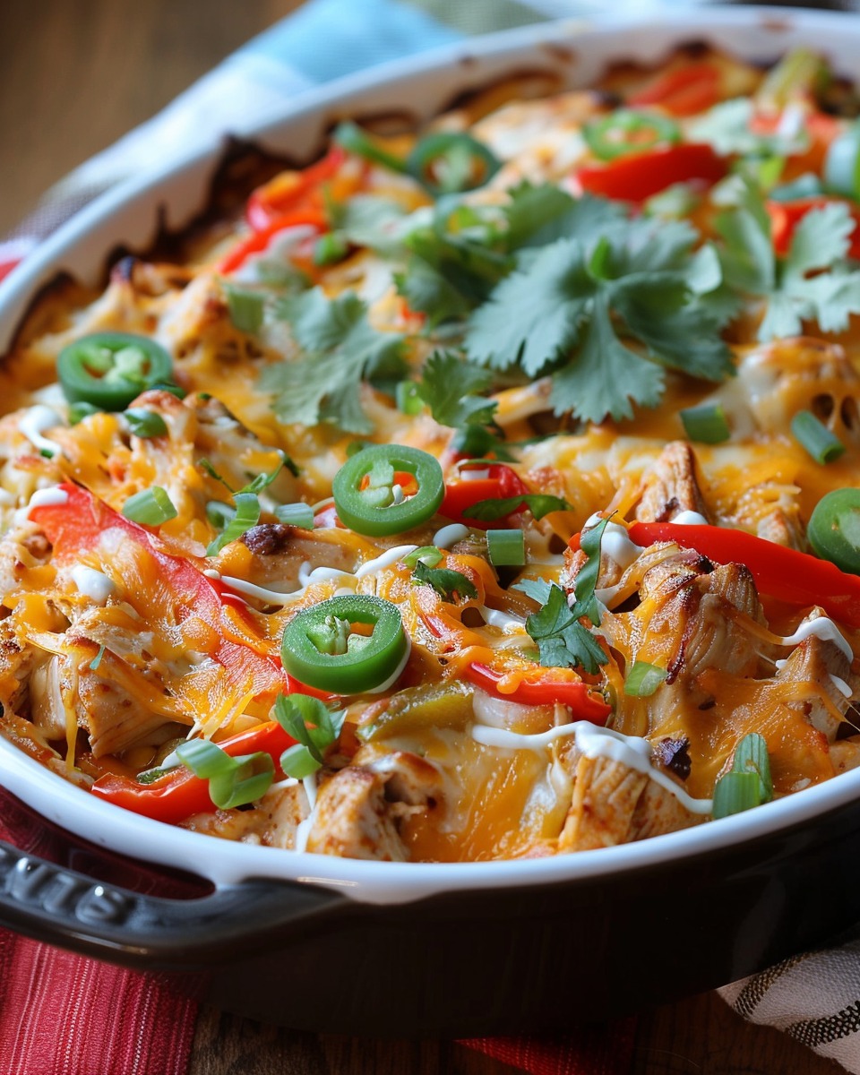 Creamy Chicken Fajita Casserole 5 Creamy Chicken Fajita Casserole