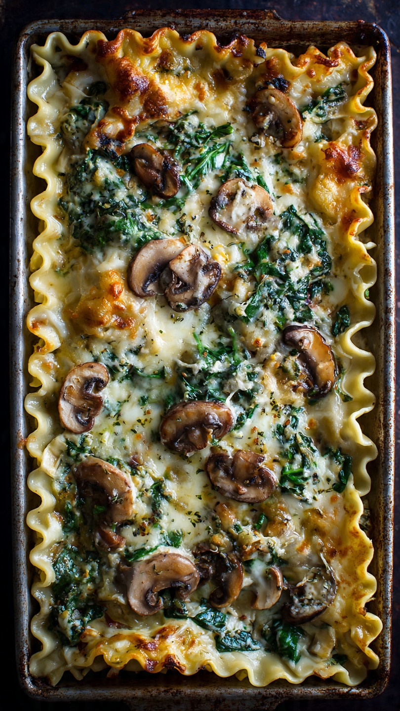 Mushroom and Spinach Lasagna