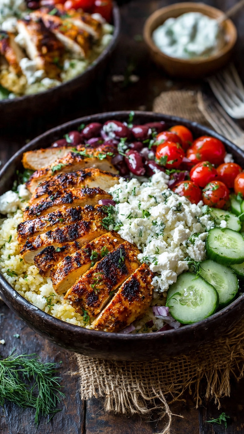 Greek Chicken Bowls