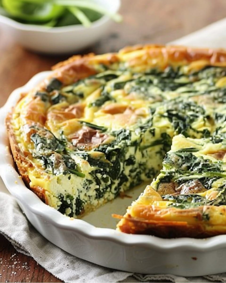 Cottage Cheese and Spinach Crustless Quiche for Effortless Brunch