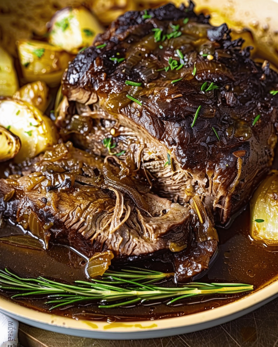 Slow-Braised Honey Balsamic Chuck Roast