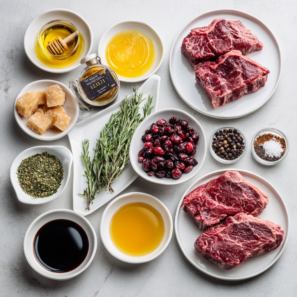 Ribeye Roast with Cranberry Balsamic Glaze