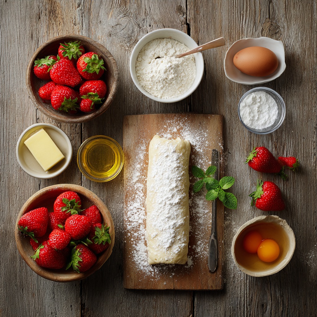Fresh Strawberry Rolls