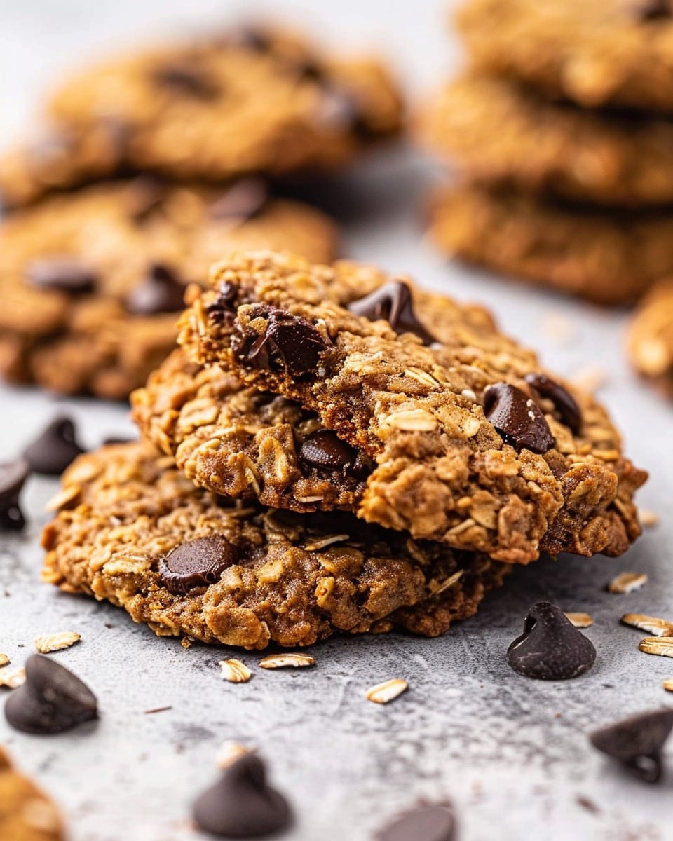 Easy & Healthy Oatmeal Chocolate Chip Cookies