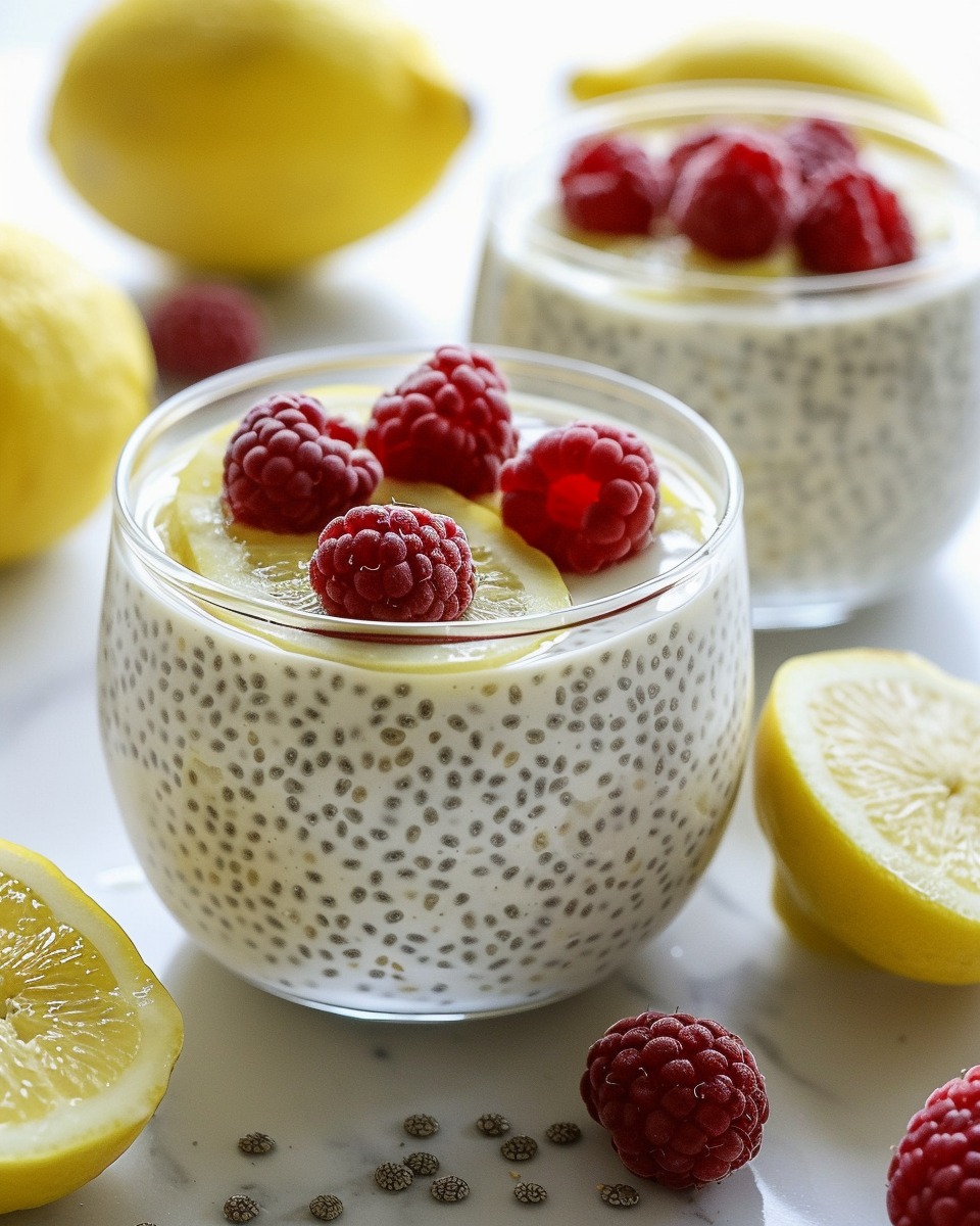Yummy Lemon Cream Chia Pudding