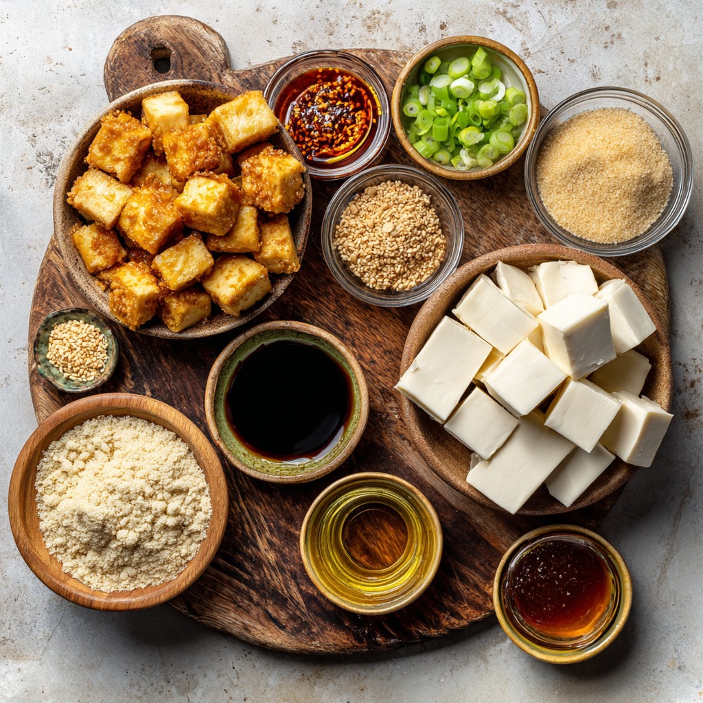 Crispy Honey Garlic Tofu