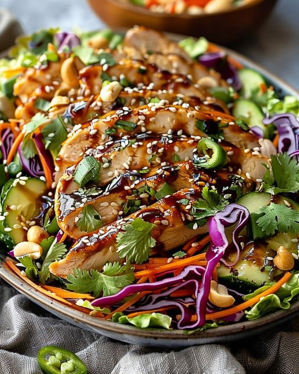 Crunchy Asian Sesame Chicken Salad