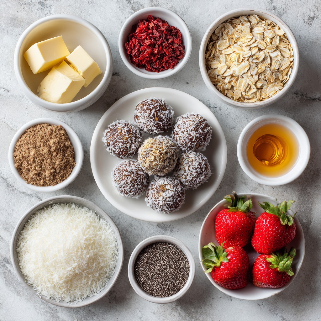 Strawberry Cheesecake Protein Balls