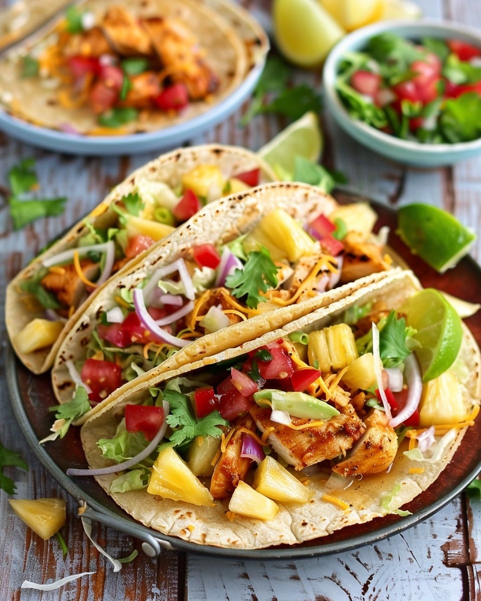Pineapple Chicken Tacos