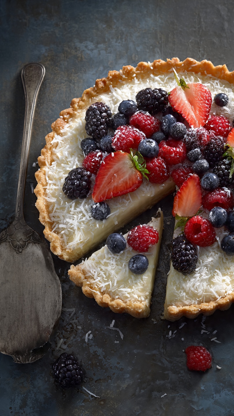 Coconut Cream Fruit Tart