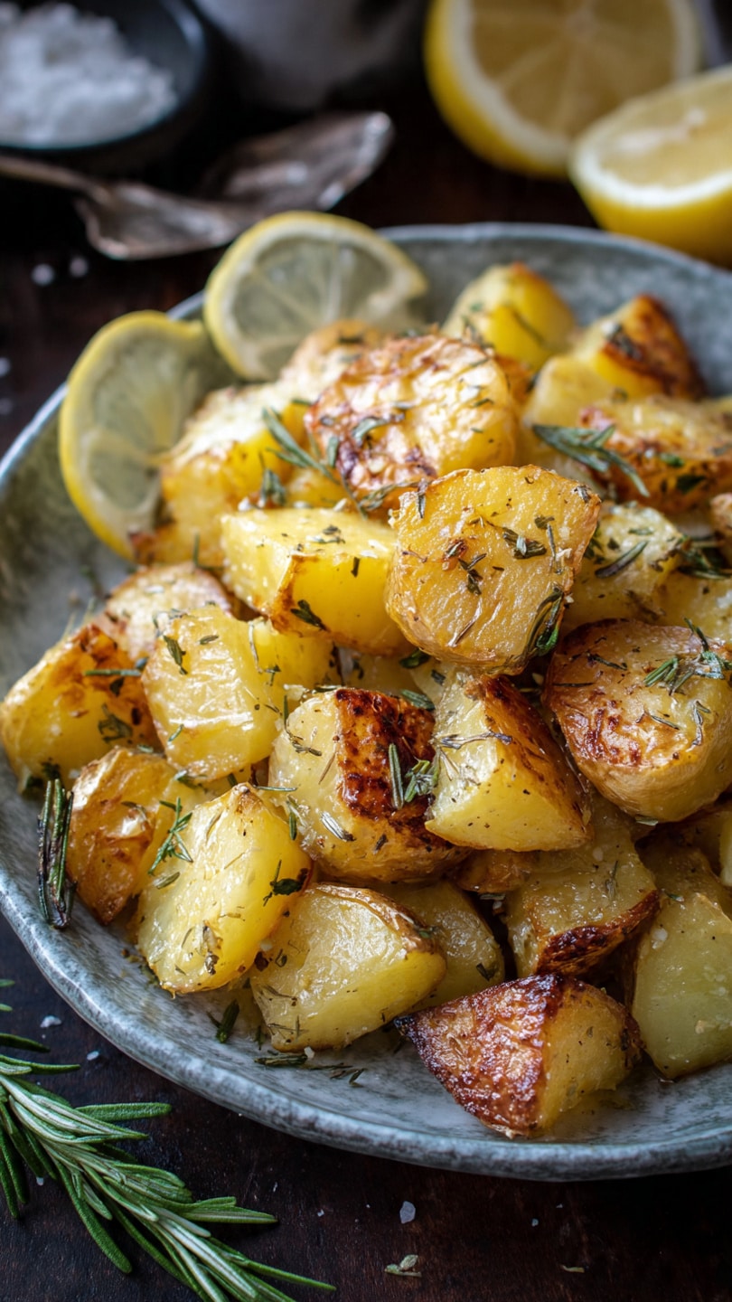 The Best Greek Lemon Potatoes