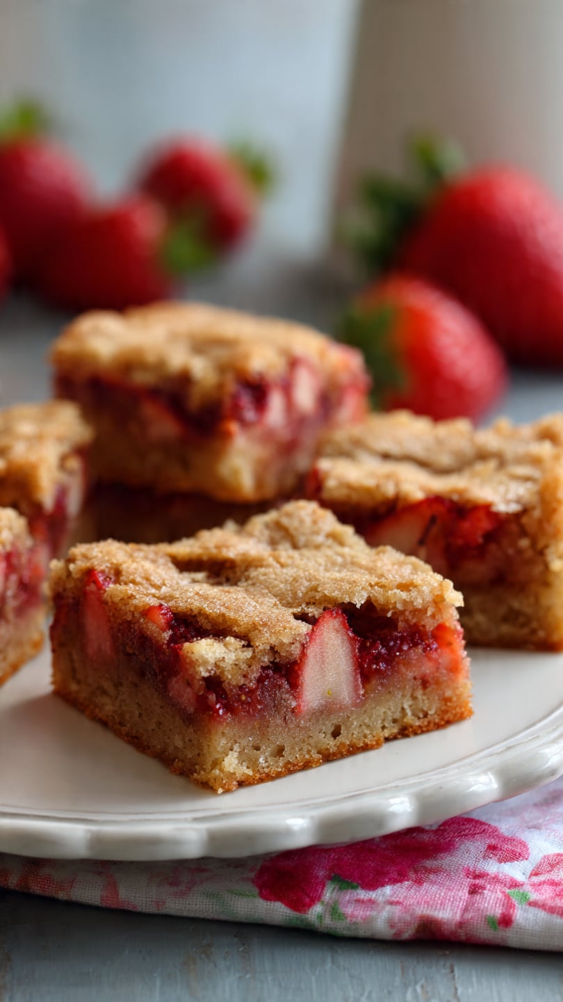 Strawberry Blondies