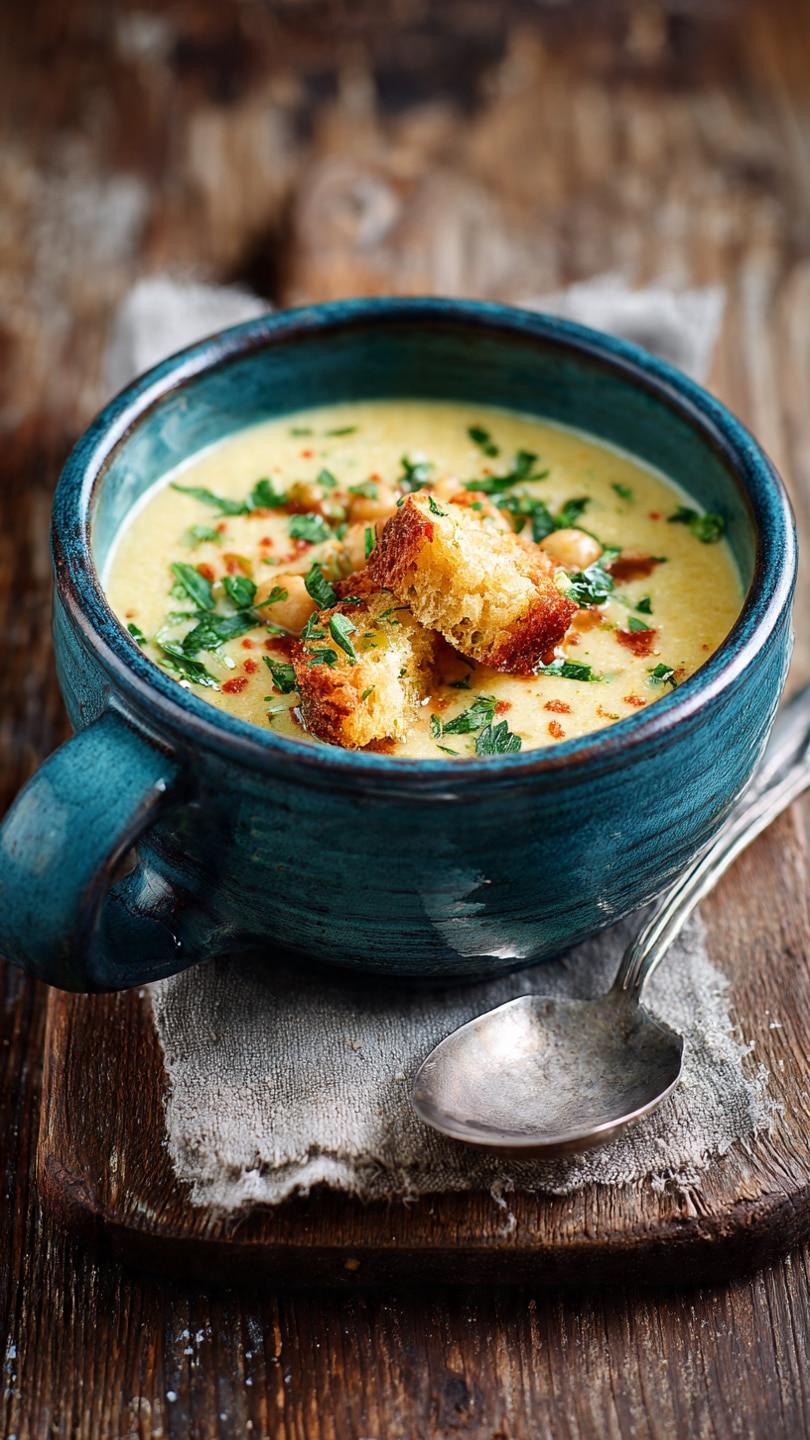Creamy Tuscan Chickpea Soup