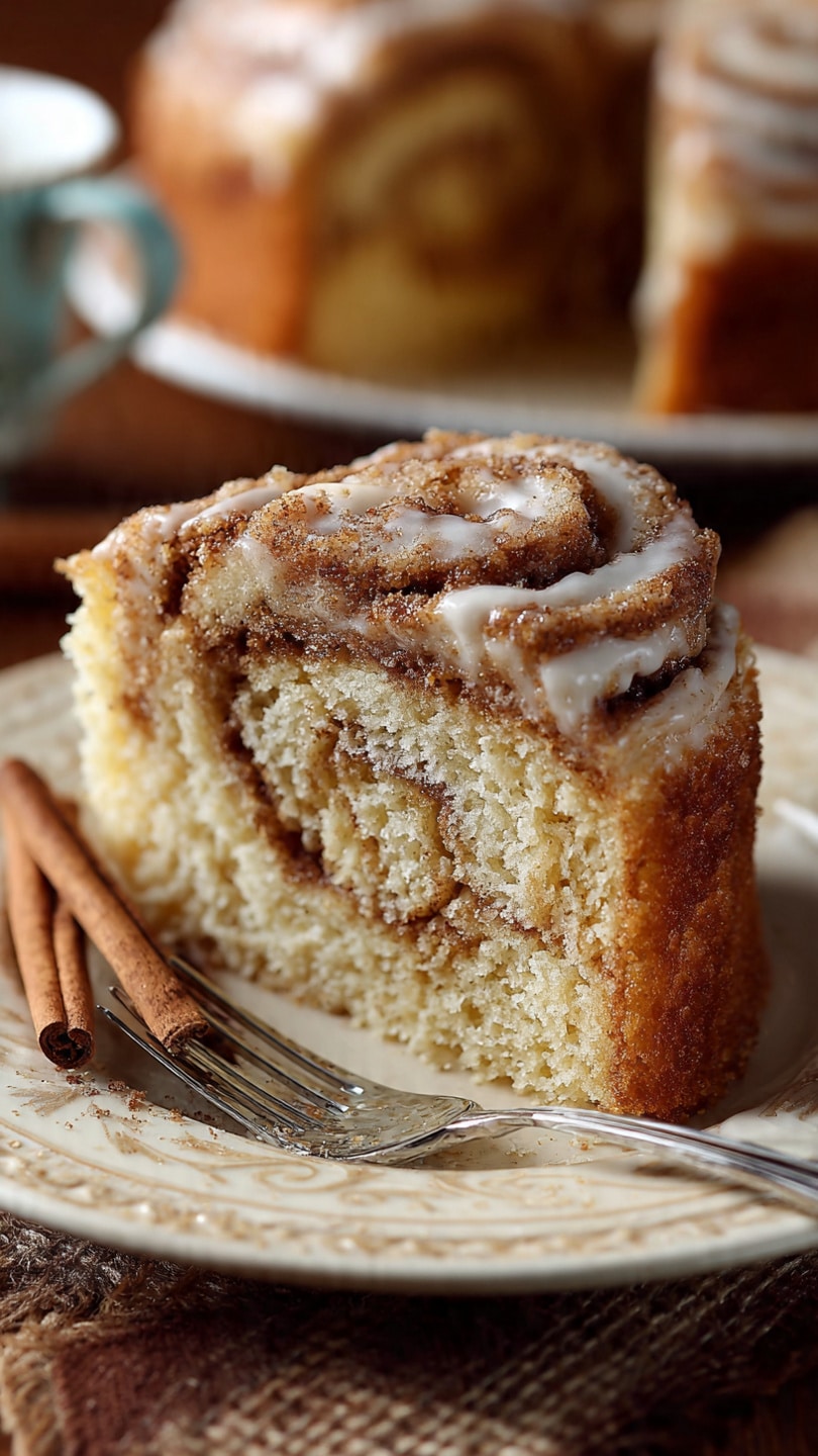 Giant Cinnamon Roll Cake