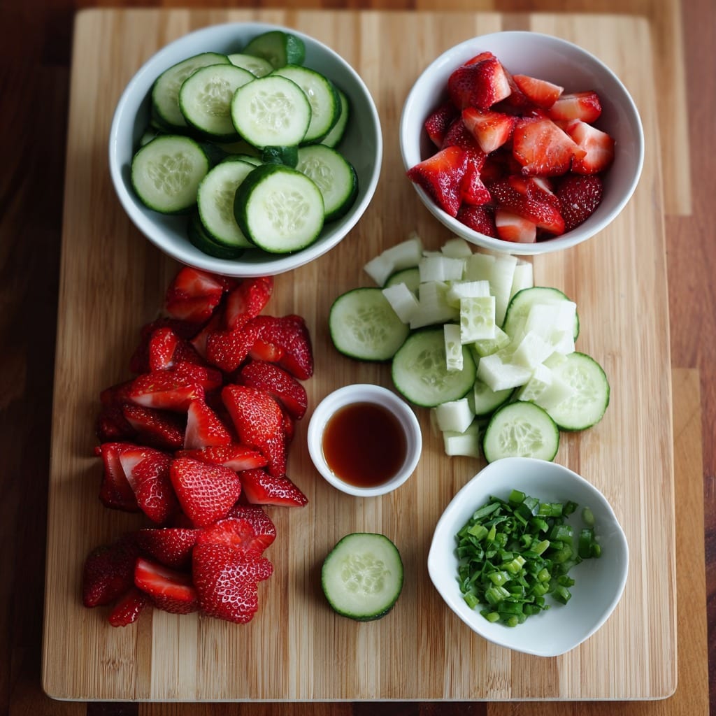 Cucumber Strawberry Salad