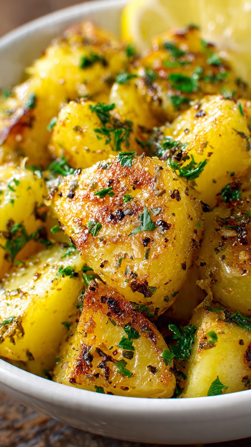 The Best Greek Lemon Potatoes