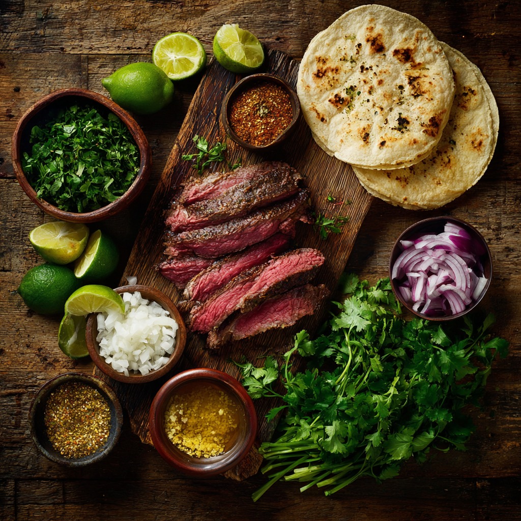 Steak Tacos with Lime & Cilantro